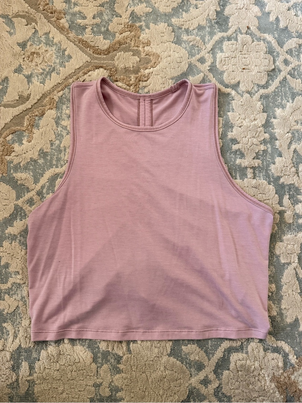 Lululemon Women's Sleeveless Cropped Tank Top - muted pink